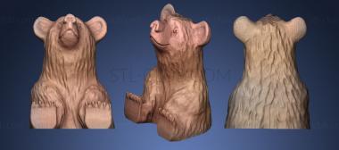 3D мадэль Резьба по медведю (STL)